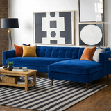 Sala ROMA con Chaise | Diseño Vintage | Remates MX