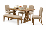 Comedor Gravity Rectangular | Mesa con Banca y 4 Sillas | Remates MX