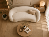 Sofá Oslo Bouclé Crema 2 Plazas | Diseño Japandi y Nórdico