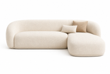 Sala Esquinera Oslo Bouclé Crema | Sofá Japandi Premium 250 cm