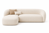 Sala Esquinera Oslo Bouclé Crema | Sofá Japandi Premium 250 cm