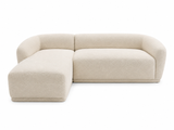Sala Esquinera Oslo Bouclé Crema | Estilo Japandi Premium 250 cm