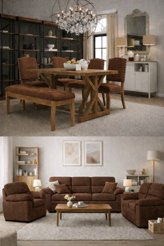 COMBO  AMERICAN SALA + COMEDOR