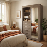 🪵 Ropero TERAN con Espejo Corredizo