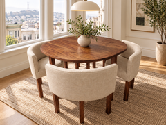 Comedor Kube para 4 Personas – Ahorro de Espacio con Sillas Ocultas