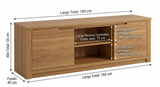 Mueble para TV Mérida de Madera con Puertas y Entrepaños