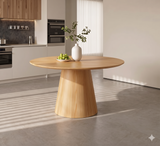 Comedor Redondo Pátzcuaro de Madera de Pino con 4 Sillas de diseñador