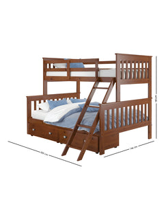 Litera Mixta Donko con Cajones | Madera de Pino | Remates MX