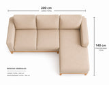 Sala Esquinera Modular Kúu – Estilo Nórdico y Confort Inteligente