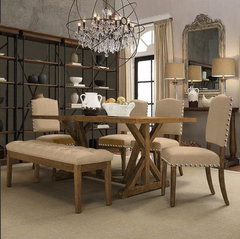 Comedor Gravity Rectangular | Mesa con Banca y 4 Sillas | Remates MX
