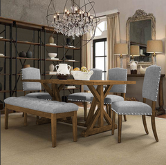 Comedor Gravity Rectangular | Mesa con Banca y 4 Sillas | Remates MX