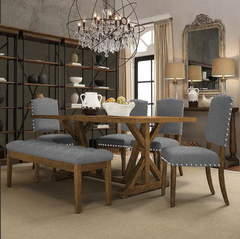 Comedor Gravity Rectangular | Mesa con Banca y 4 Sillas | Remates MX